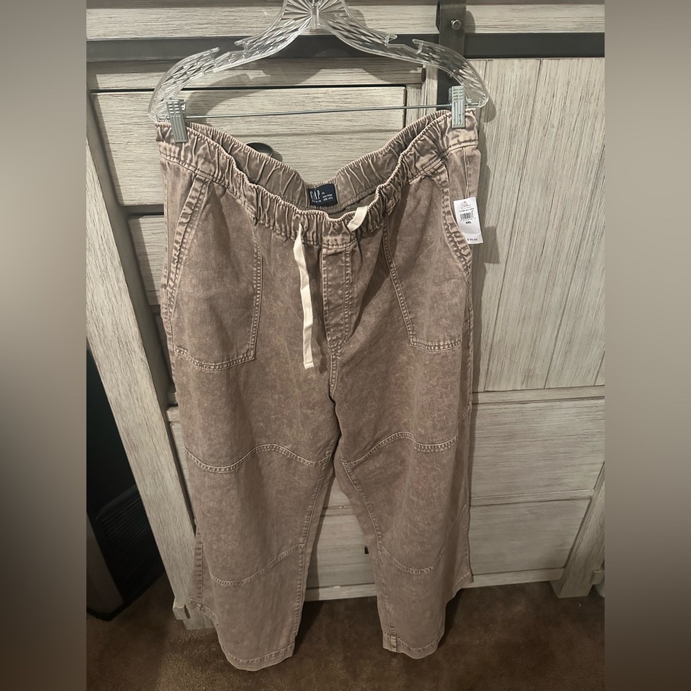 Gap High Rise Wide-Leg Utility Pull- On Jeans - Picture 4 of 5